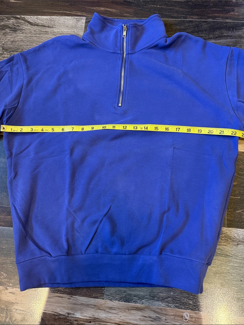 ZYIA Active Twilight Retreat 1/4 Zip Jacket Blue Pullover Size S - Picture 3 of 6